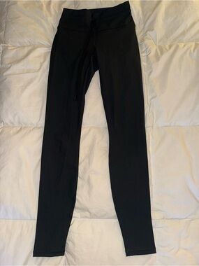 Fabletics Black Ribbed High-Waist Leggings